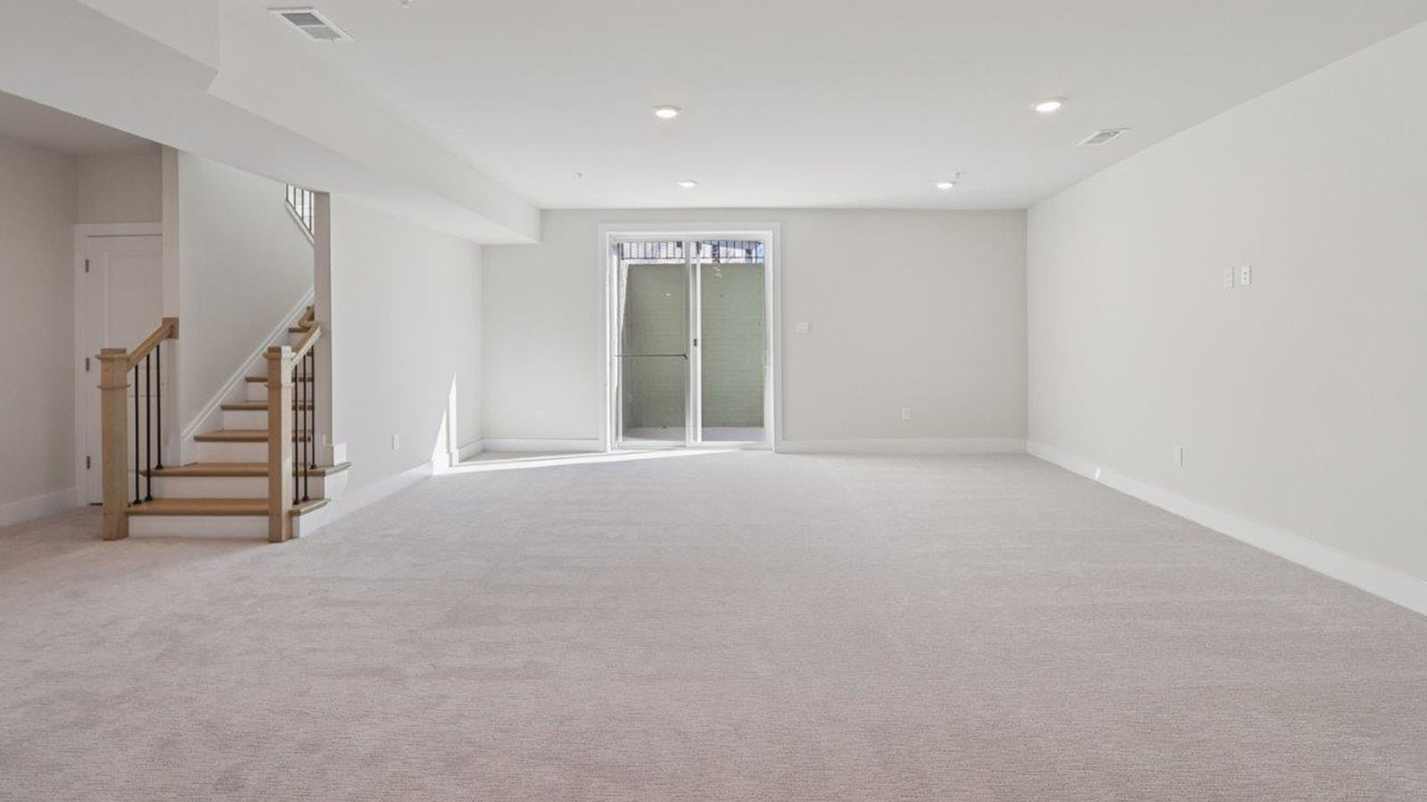 finished basement rec room