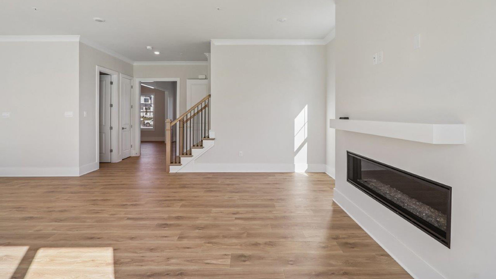 linear fireplace
