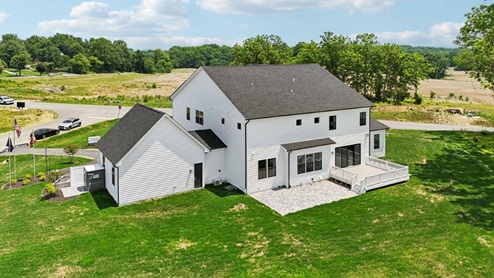 rear of home