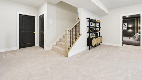 finished basement rec room