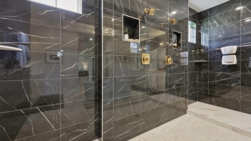 master bathroom glass shower