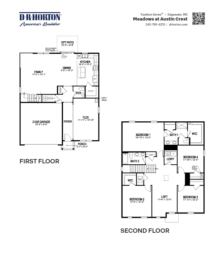 first floor and second floor