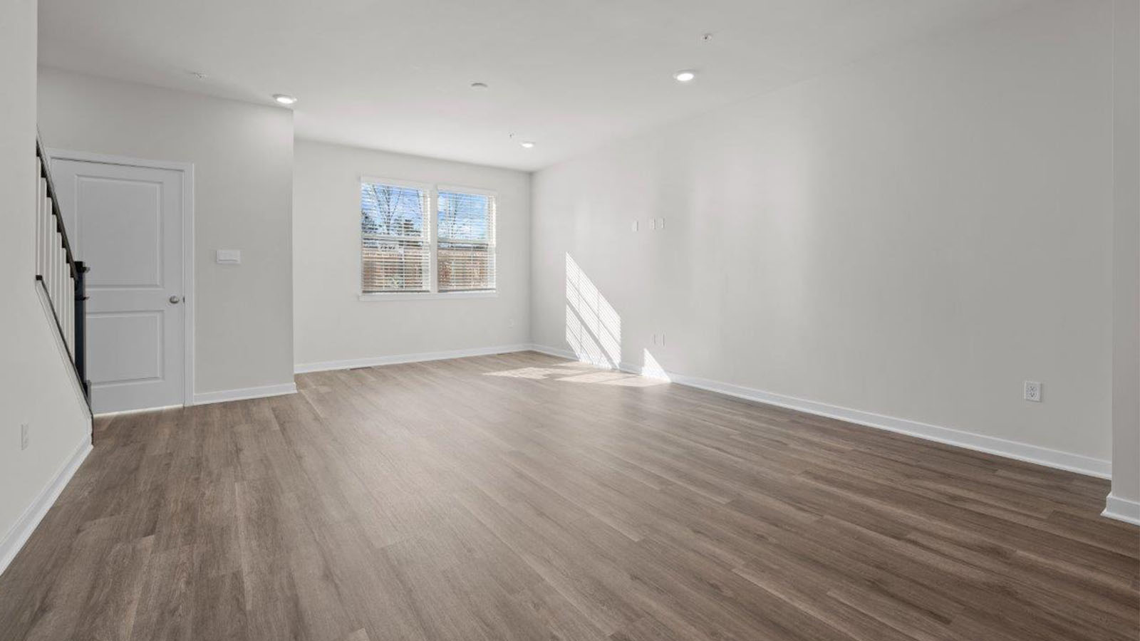 open concept living room with natural light