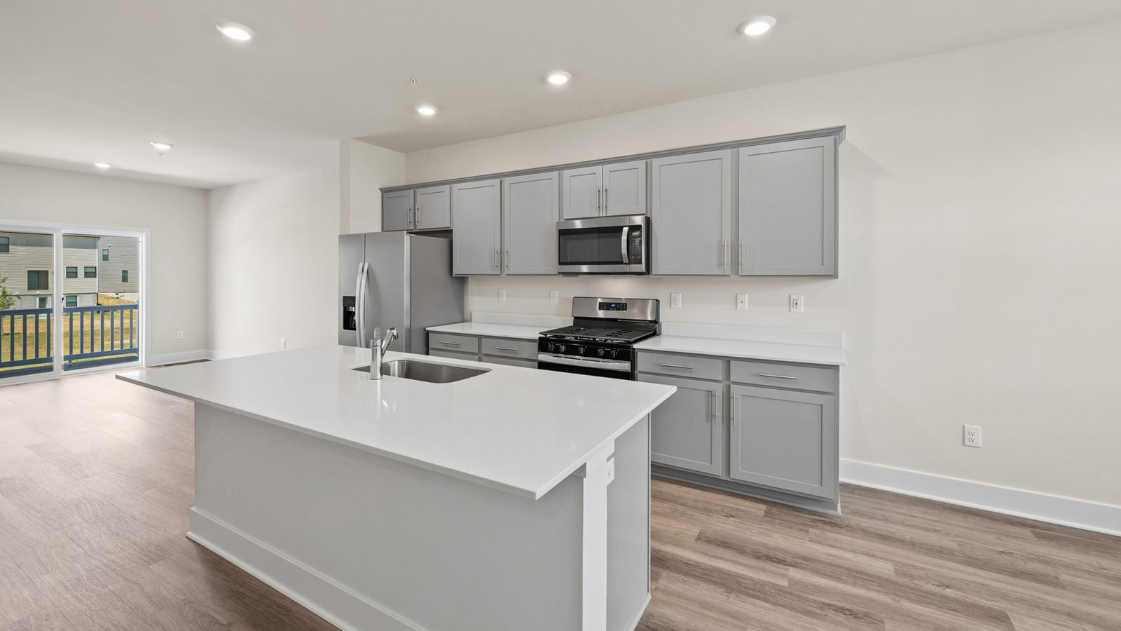 kitchen with island