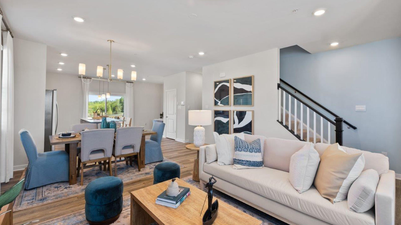 open concept living room