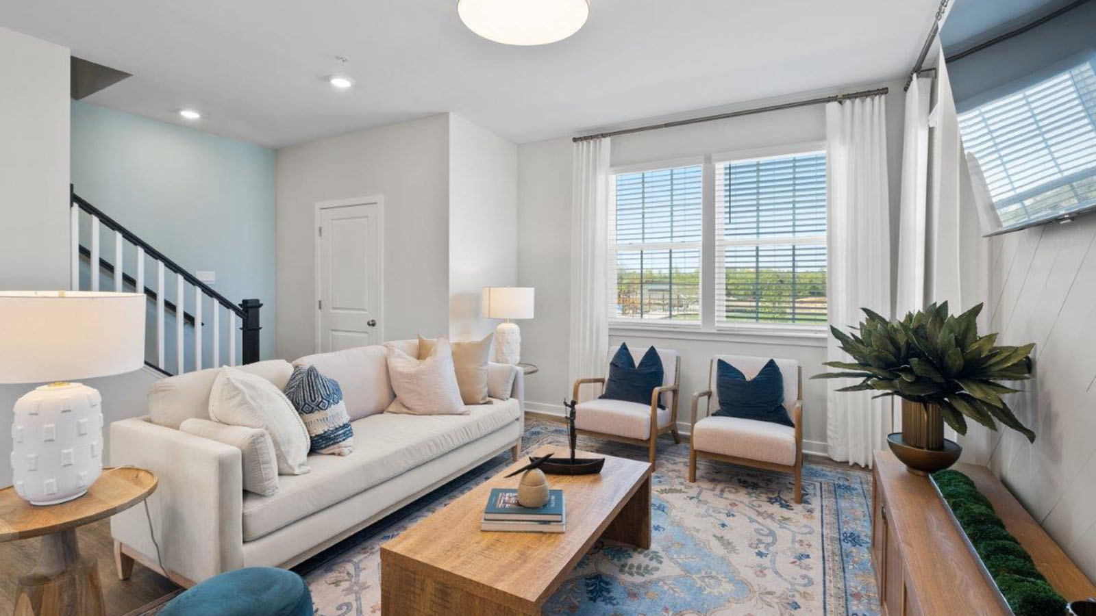 open concept living room