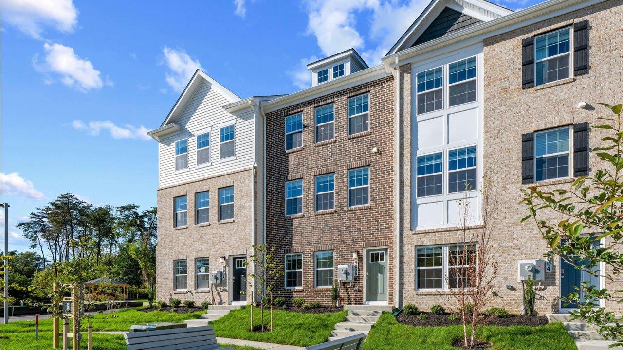 three story brick townhome