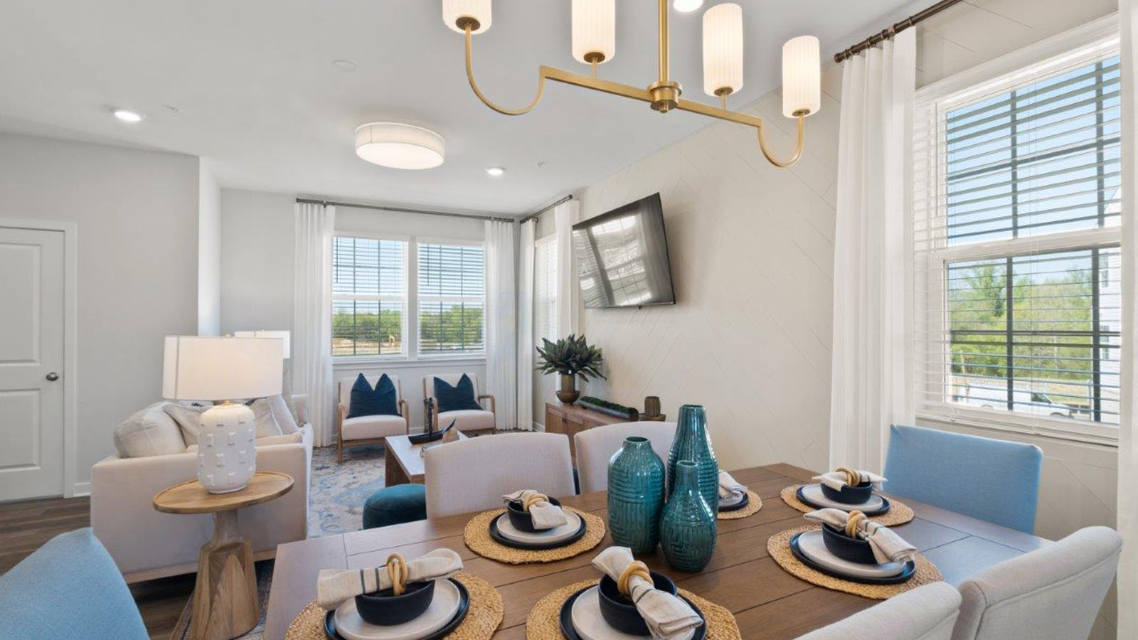 open concept living room