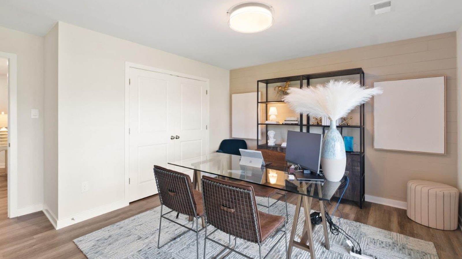 lower level office or den