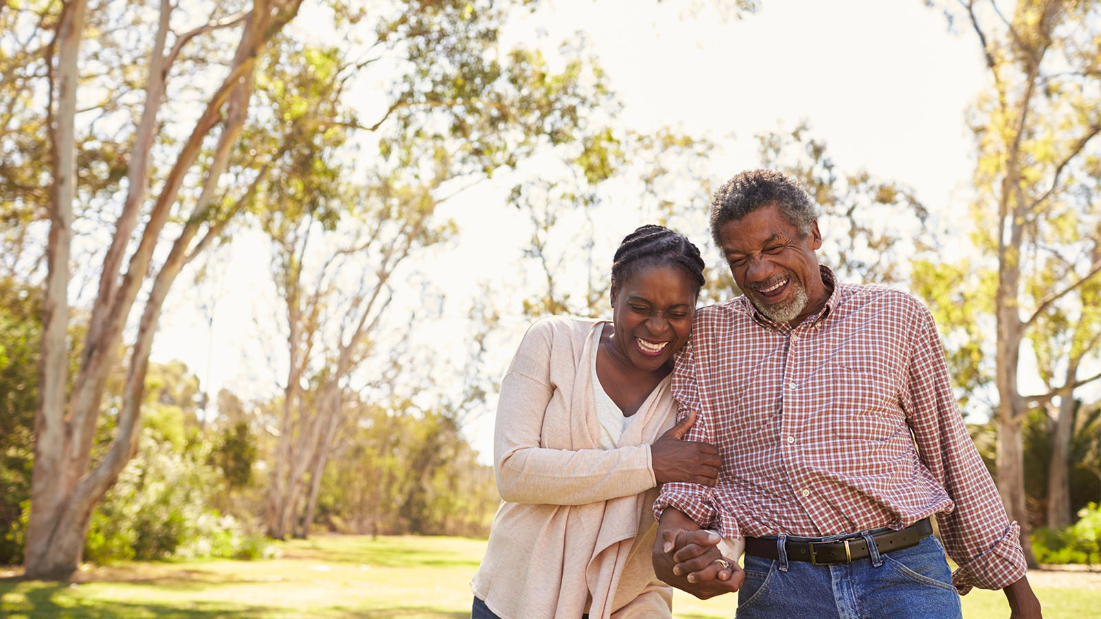 older couple walking