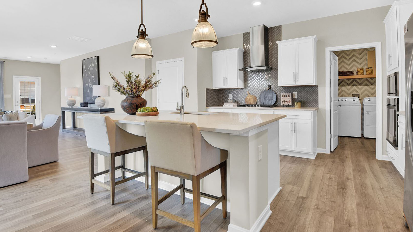 kitchen with central island