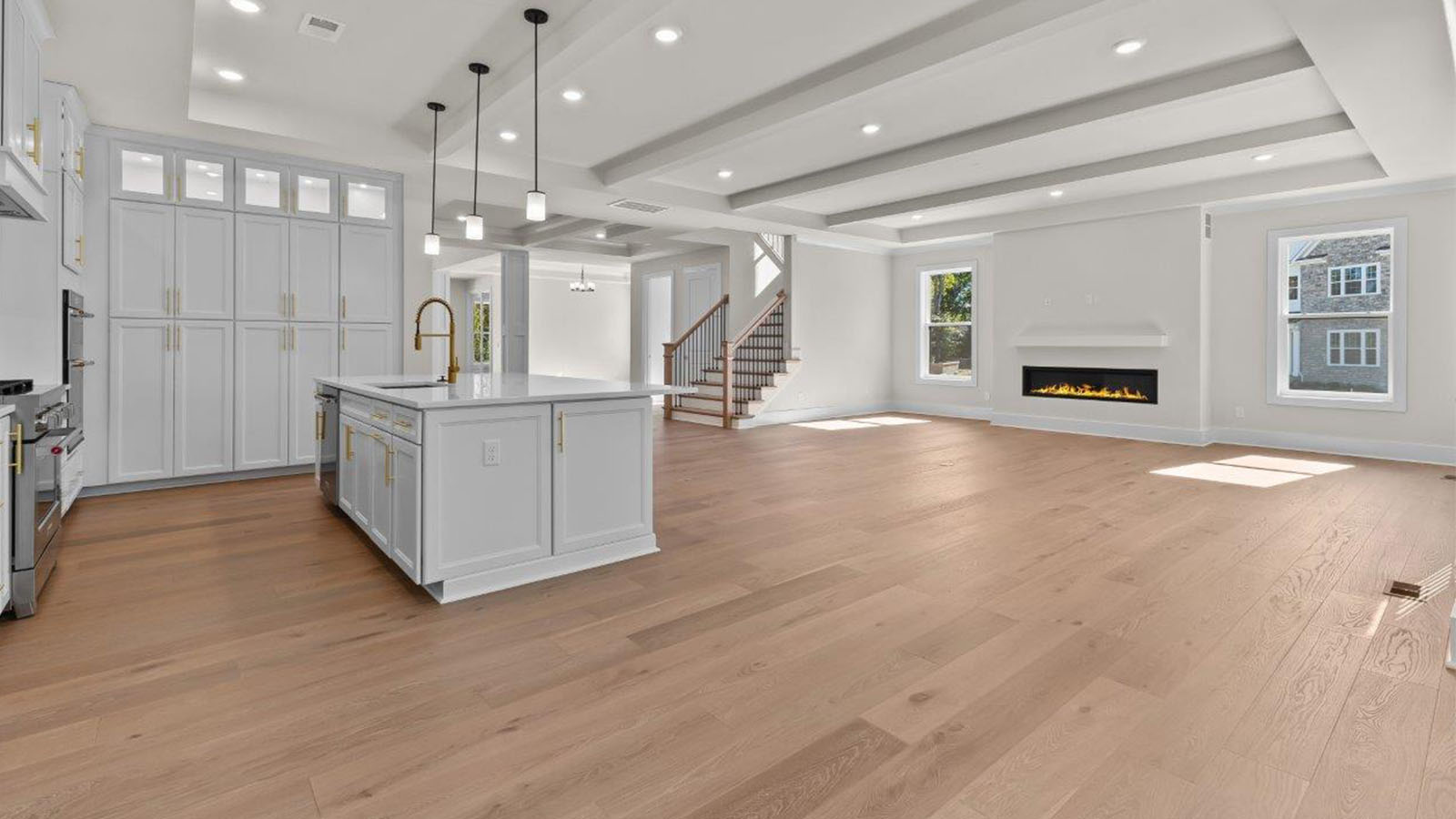 kitchen facing into living room