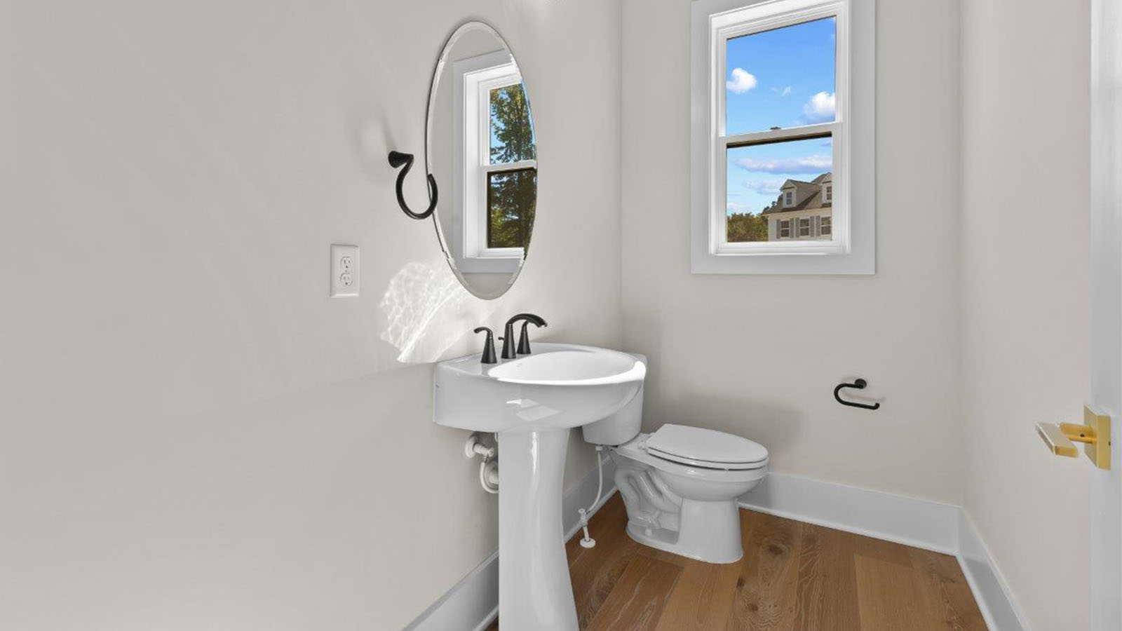 first floor half bath