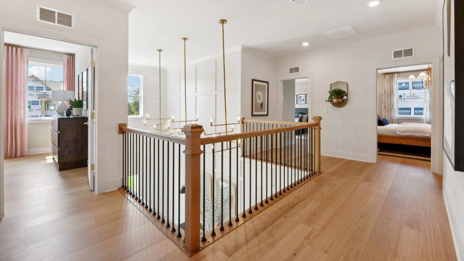 upstairs hard surface flooring in hallways