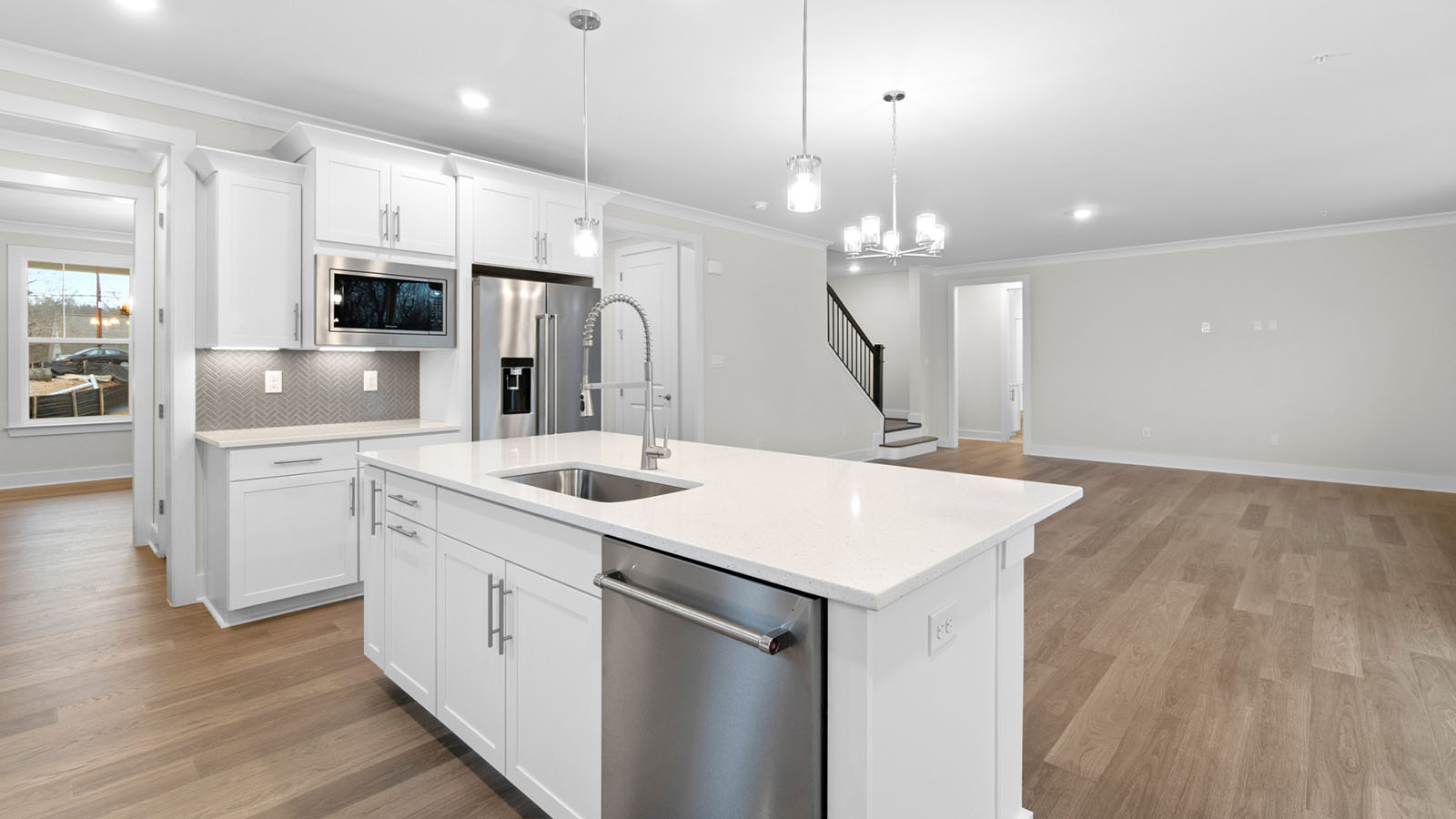 kitchen with gourmet appliances and hood fan