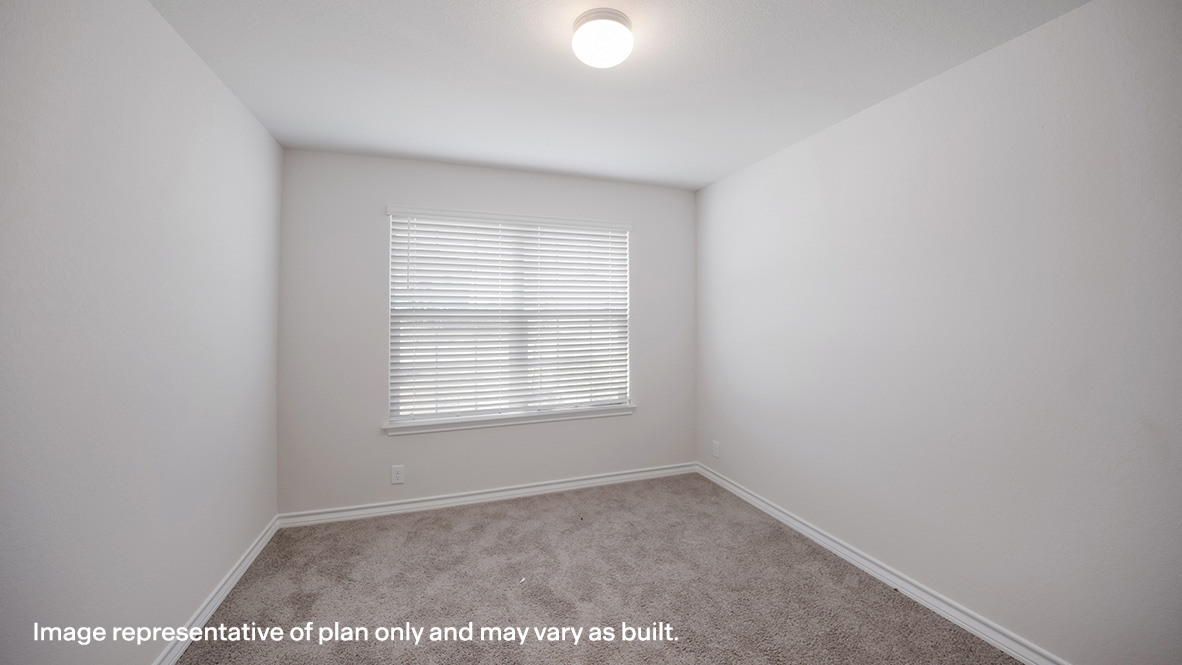Fourth bedroom with quality carpet, window and closet.