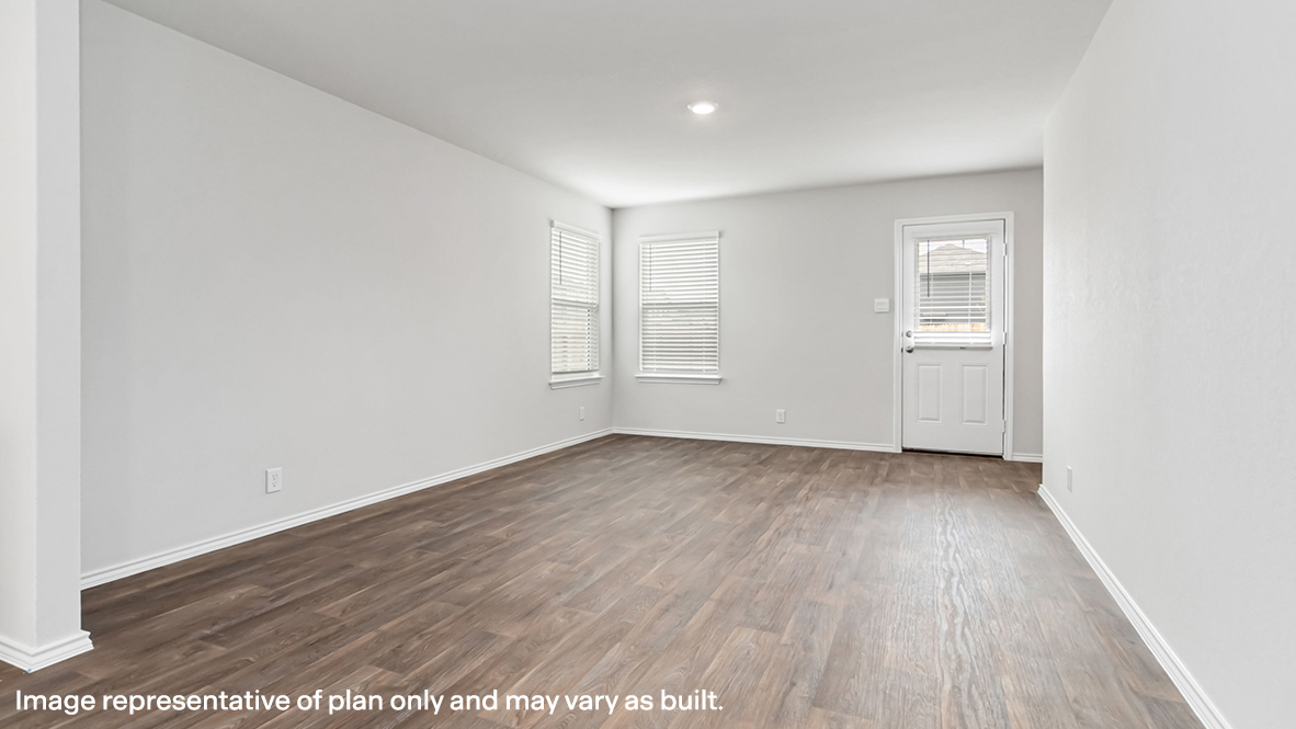 living room with hard surface flooring