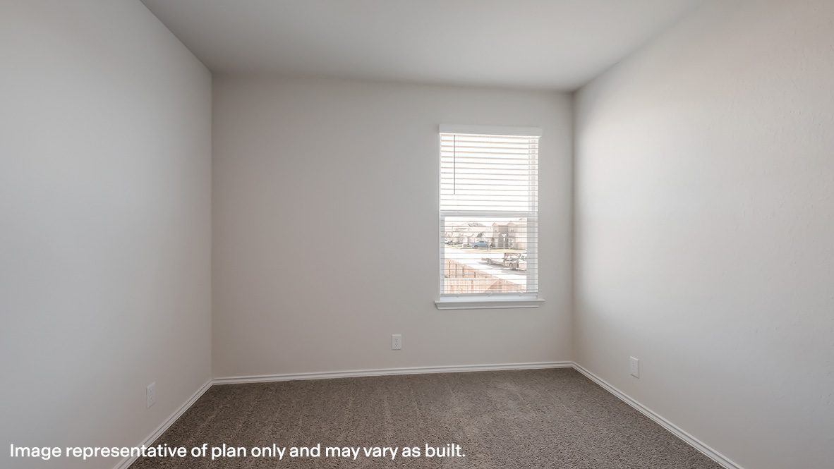 Third bedroom with quality carpet, window and closet.