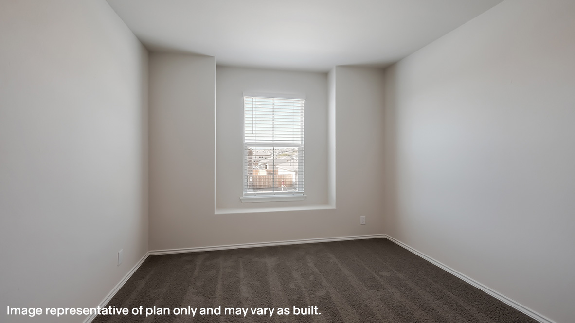 Fourth bedroom with quality carpet, window and closet.