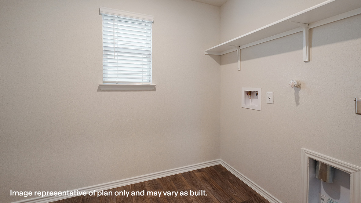 spacious utility room