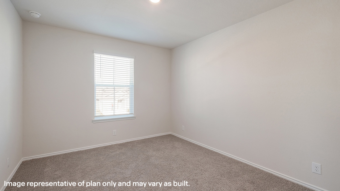 Fourth bedroom with quality carpet, window and closet.