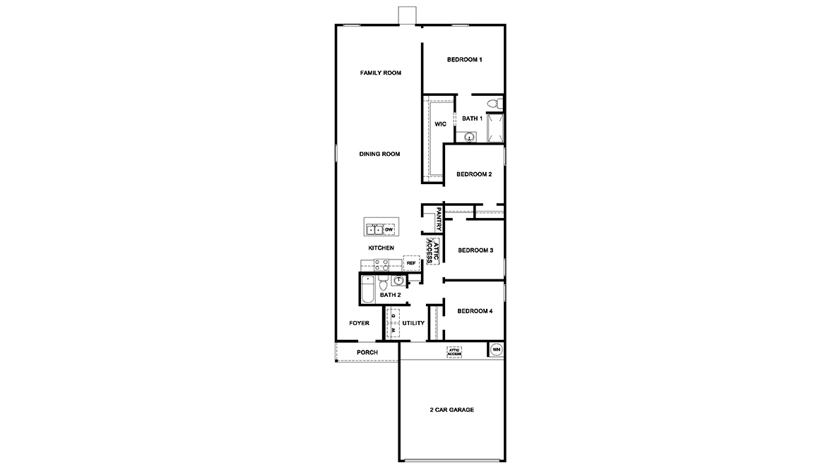 one story home with siding front exterior and two car garage