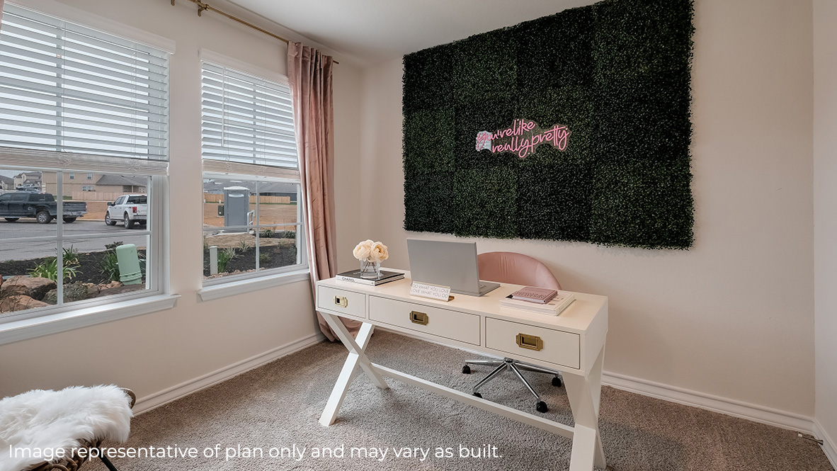 secondary bedroom or office space