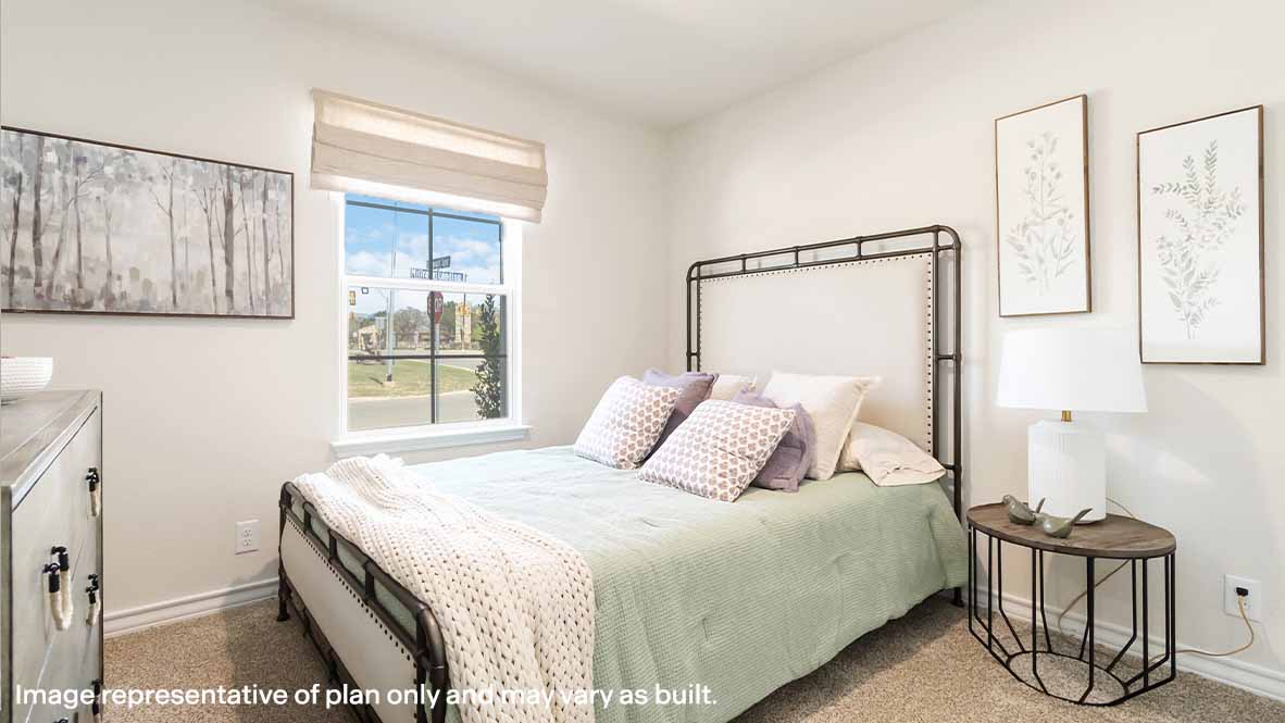 spacious fourth bedroom with window and quality carpet