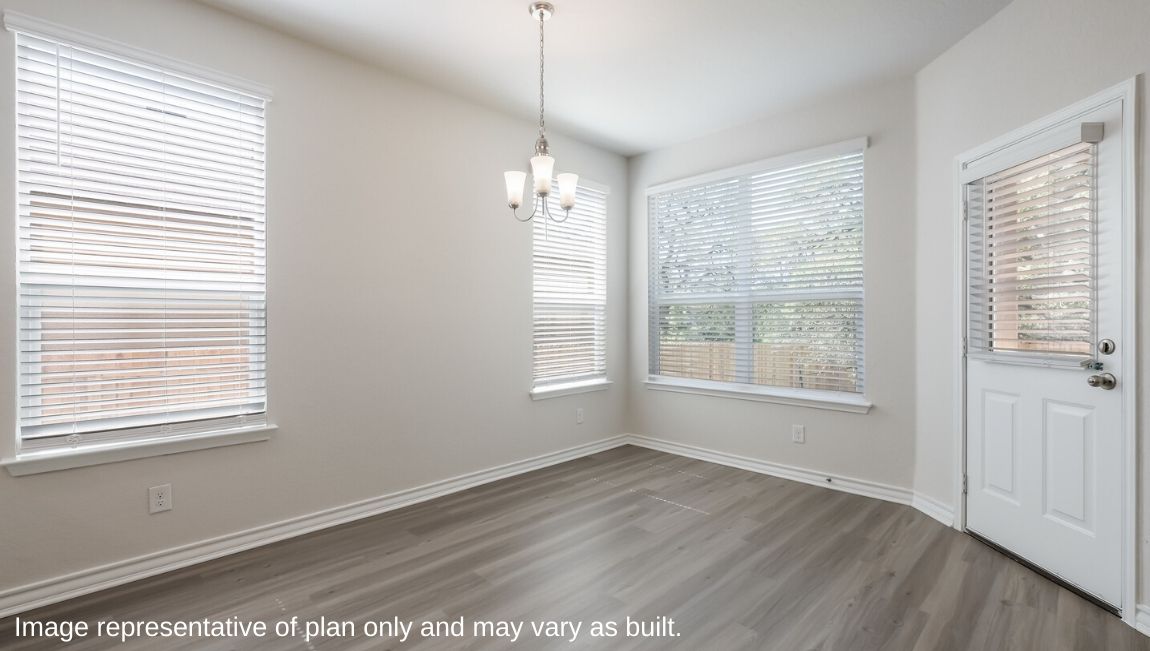 breakfast nook with large windows