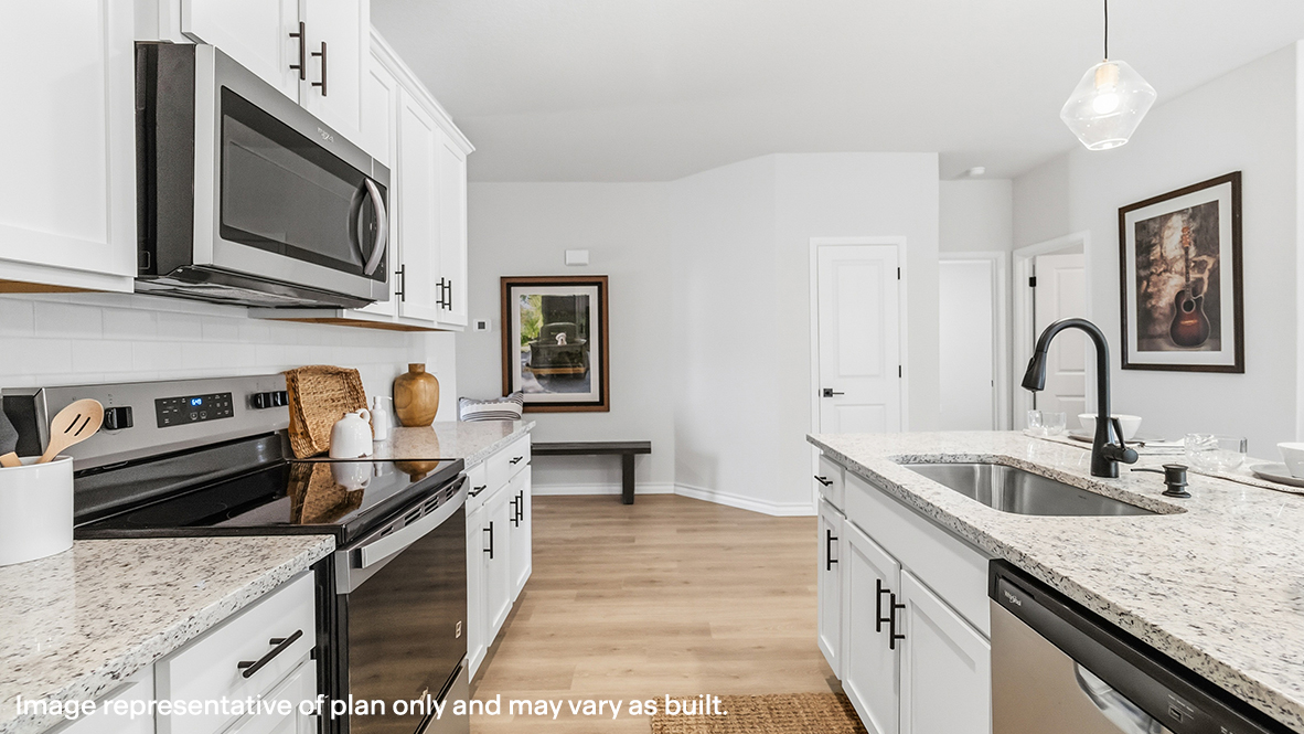 kitchen with large island and stainless steel appliances