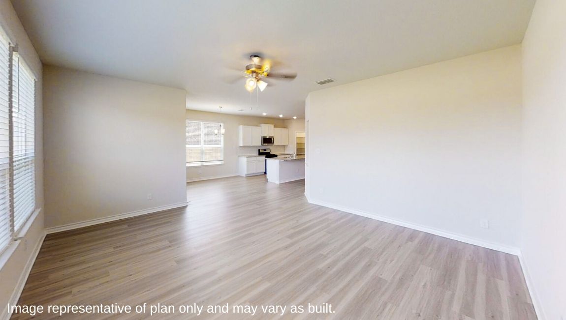 living area with hard surface flooring