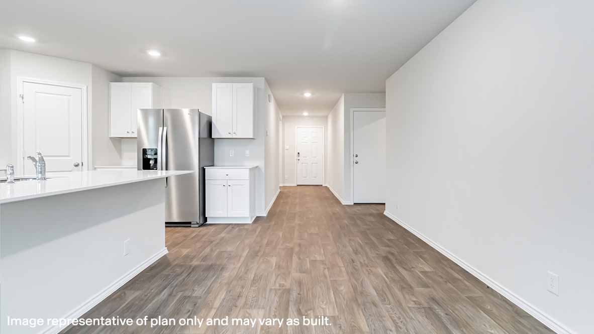open concept dining area