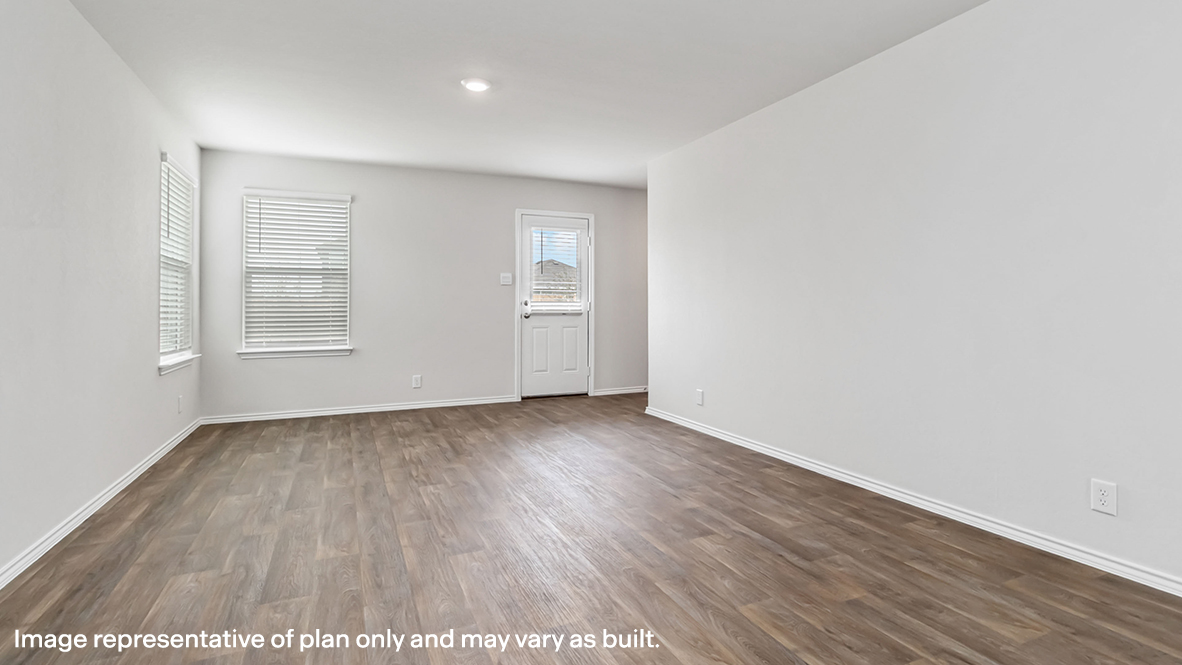 living room with hard surface flooring