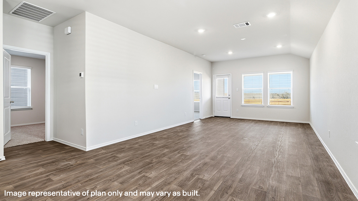 living and dining area