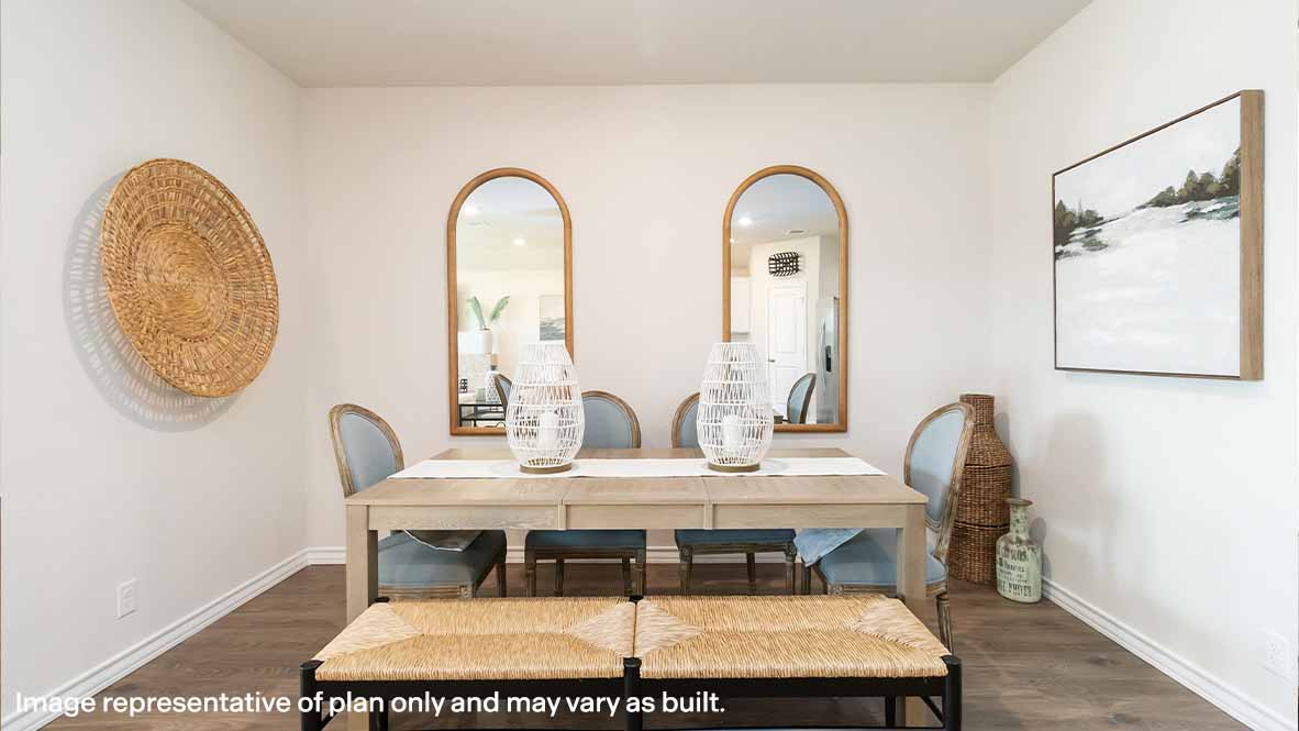 spacious dining area near kitchen