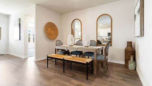 dining area with hard surface flooring
