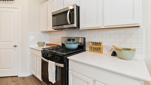 kitchen with stainless steel appliances