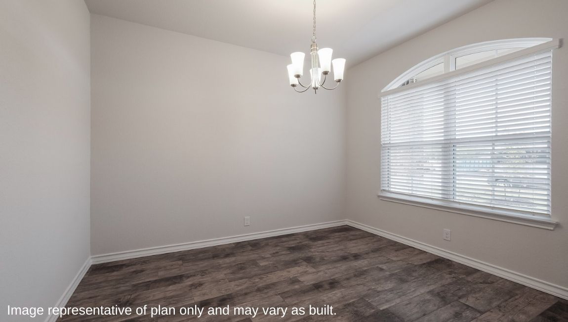 Dining room with natural light, open access and seamless flow into living, kitchen, outdoor areas Brookstone Creek