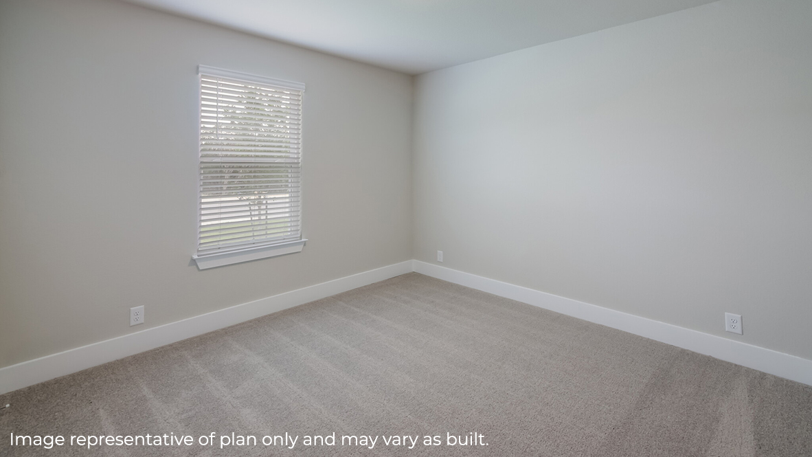 third bedroom with quality carpet flooring and large windows.