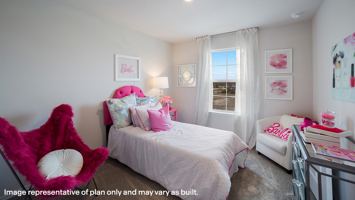 Third bedroom with quality carpet, window and closet.