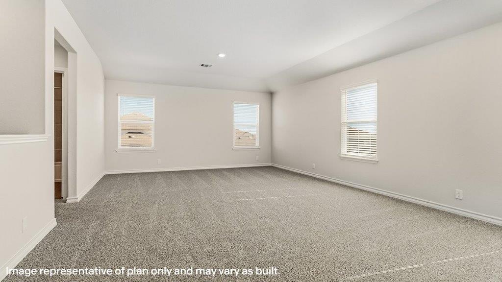 spacious upstairs game room