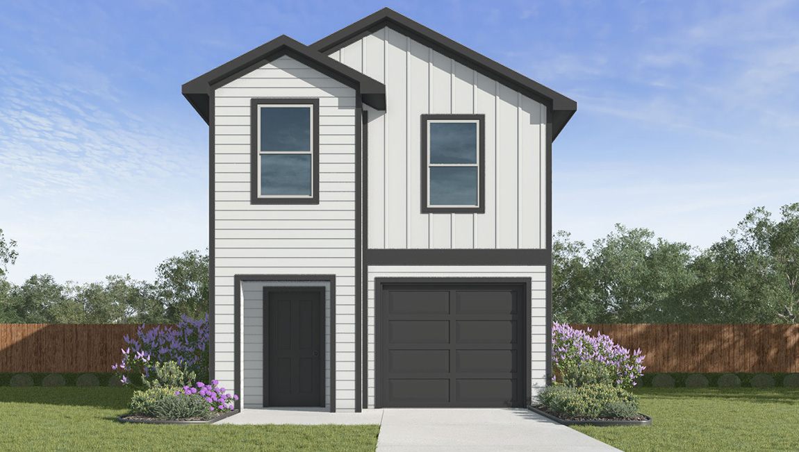 elevation k with siding