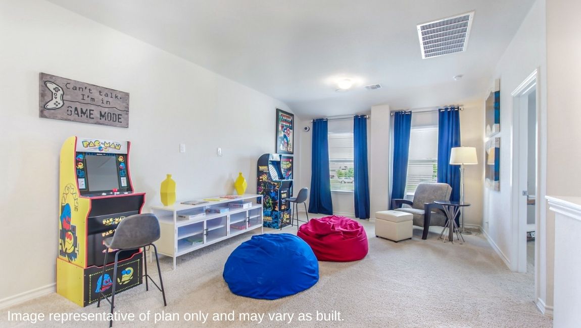 Spacious, versatile loft area with plenty of natural light located on second floor.