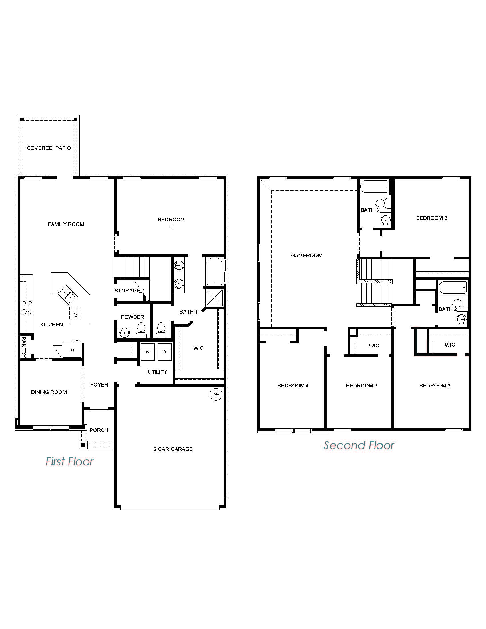 Floor Plan in Langdon San Antonio, TX D.R. Horton