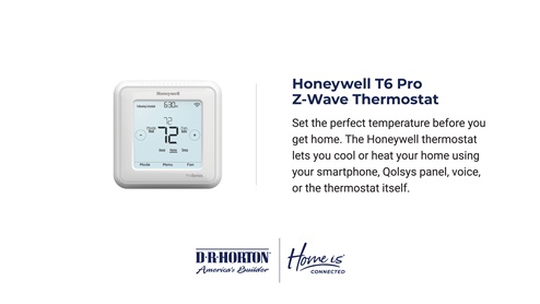 D.R. Horton san antonio solana ridge near lackland air force base america's smart home system honeywell thermostat