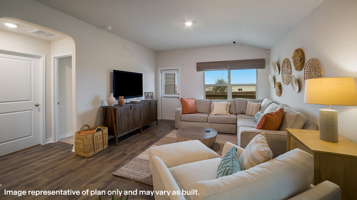 DR Horton San Antonio Redbird Ranch the bryant floor plan 1703 square feet living room