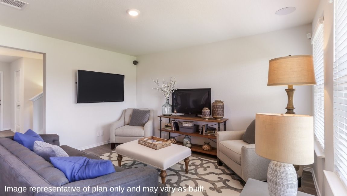 Living - The Swift Floor Plan at Redbird Ranch in San Antonio, Texas Presented By D.R. Horton