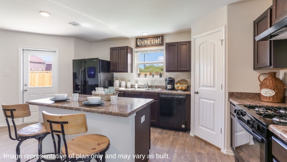 Kitchen - The Swift Floor Plan at Redbird Ranch in San Antonio, Texas Presented By D.R. Horton