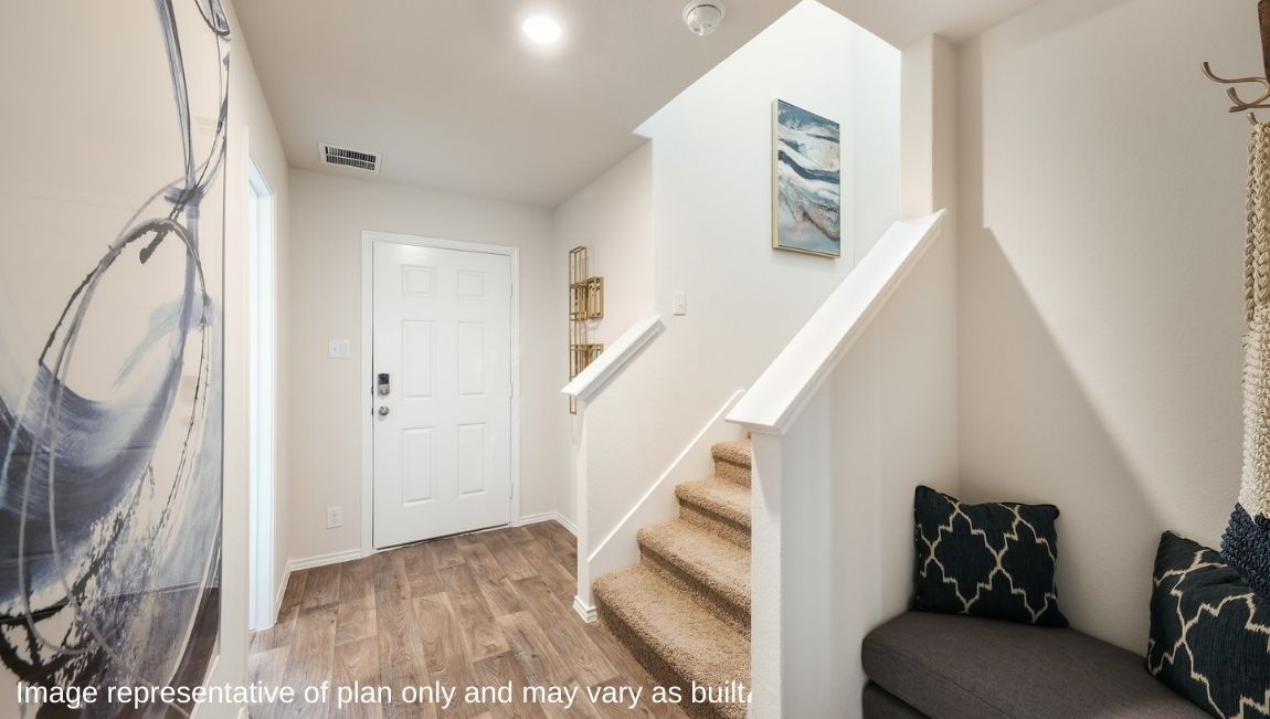 Front Entry - Foyer - The Bowie Floor Plan at Redbird Ranch in San Antonio, Texas Presented By D.R. Horton