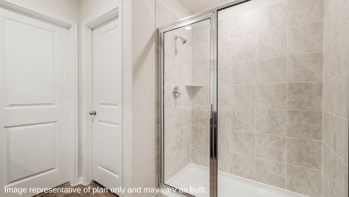 Primary En suite- The Amber Floor Plan at Redbird Ranch in San Antonio, Texas Presented By D.R. Horton